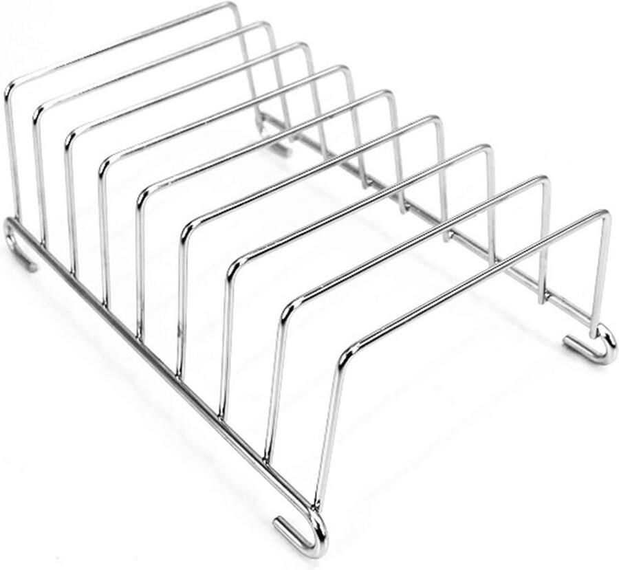 Broodrooster Rek Toast Houder Brood Serveren 8 Sleuven Ontwerp 14.8 cm Lengte Zilver