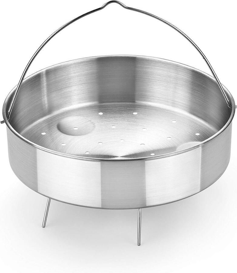 RVS Snelkookmandje 22 cm Stoominzet voor Pannen