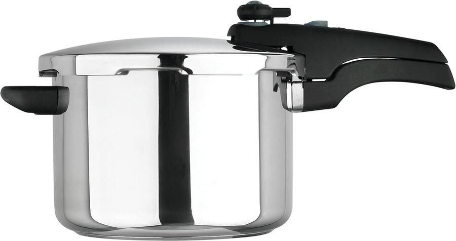 Snelkookpan RVS Drukpan Keuken Snel Koken Veiligheidsvoorzieningen 6 Liter Zilver