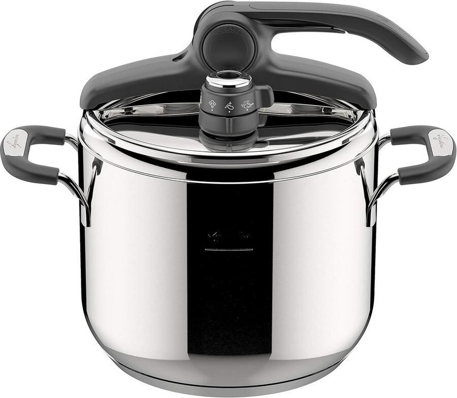 Snelkookpan Roestvrij Staal Drukpan Keuken Gezond Koken Eenvoudig Openingssysteem 7 Liter Inhoud Metaal