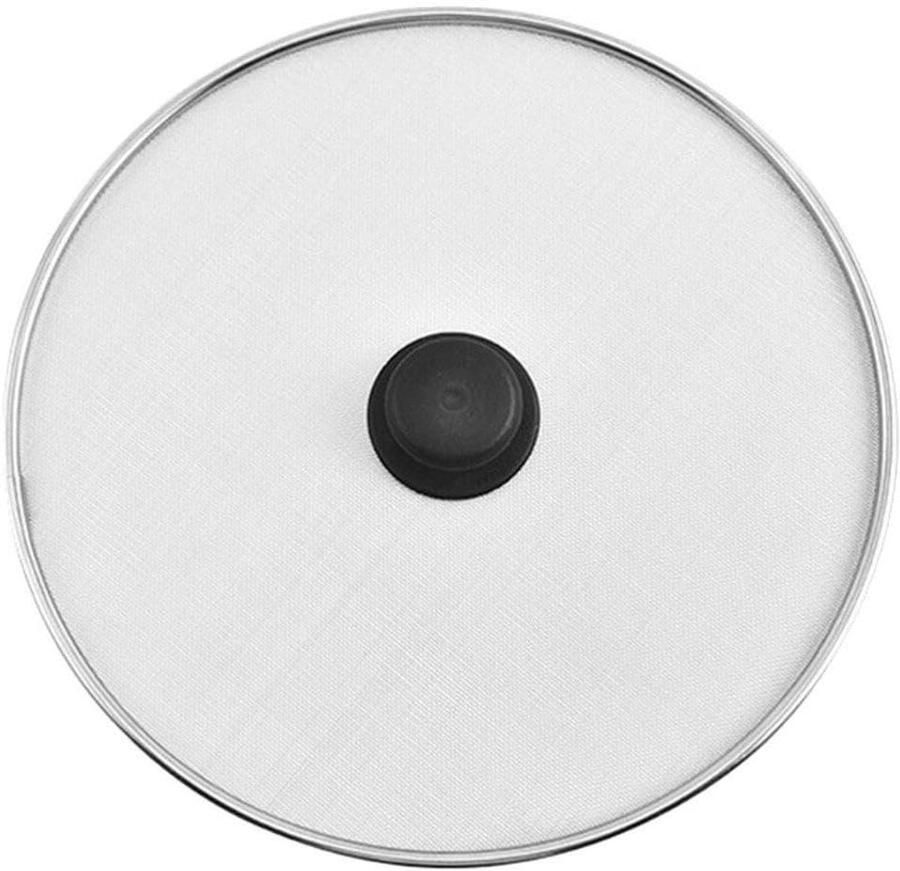Rvs Spatscherm Anti-spatdeksel Koken Voorkomt Olie Spatten Duurzaam Roestvrij Staal 29 cm Diameter Zilverkleurig