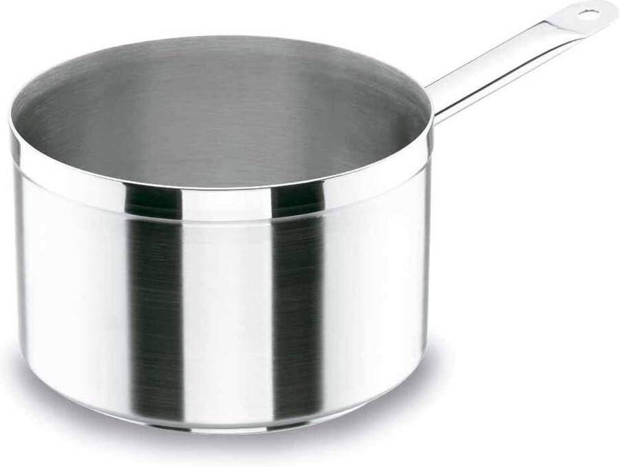 Rvs Steelpan Kookpan Hoog Sausen Maken Thermodifuser Bodem Ø 18 cm Zilver