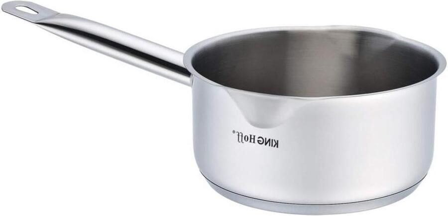RVS Steelpan Kookpan Sauspan Koken op Inductie 5-laags Acuuthermbasis 12 cm Zilverkleurig