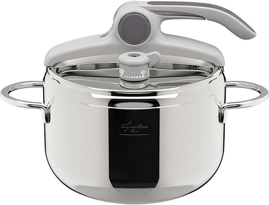 RVS Steelpan met Verticale Afvoer en Gecontroleerde Stoom Geschikt voor Inductie