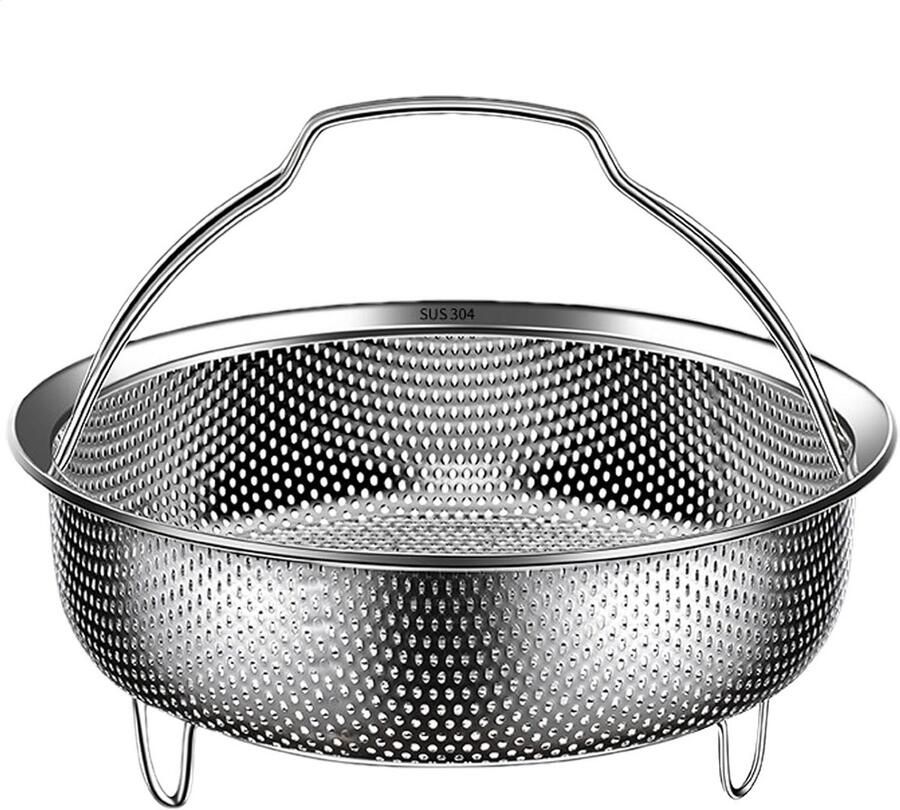 RVS Stoommand met Handvat voor Pannen en Snelkookpannen