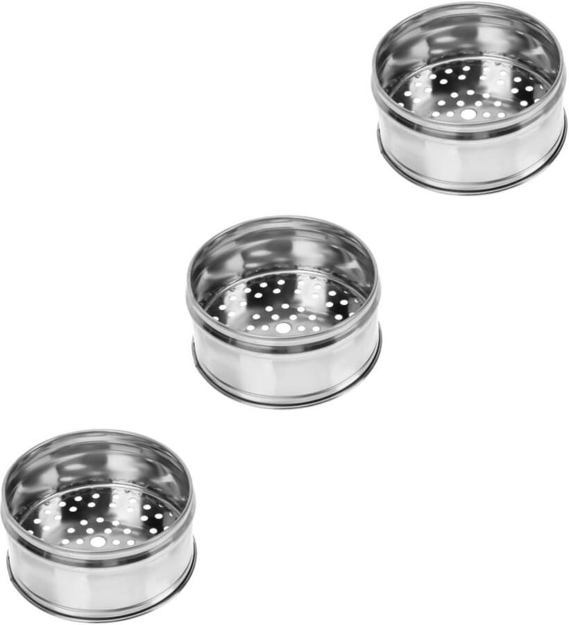 Rvs Stoommand Stoominzet Keuken Gezond Koken Gelijkmatige Stoomverdeling 5.7x5.7x2.4 Inch Zilver