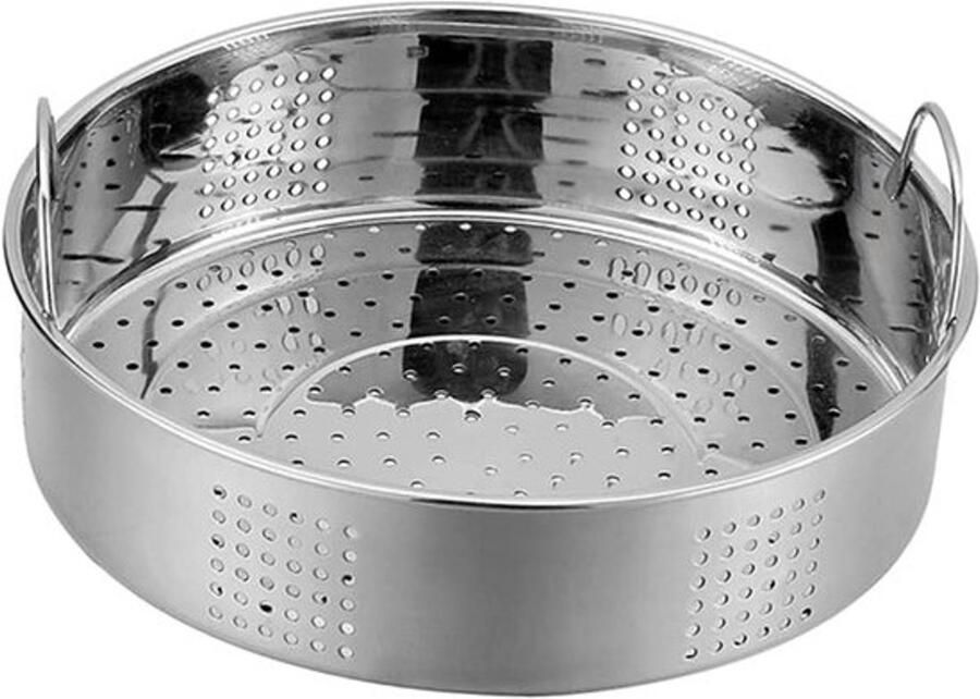 Stoommandje RVS Stoominzet Verstelbaar Gezond Koken Energiezuinig Ontwerp 21 cm Diameter Zilver