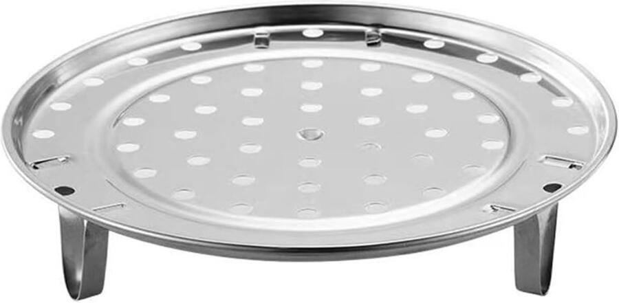 RVS Stoommand Stoominzet Rond Gezond Koken Afneembare Poten 25.5cm Diameter