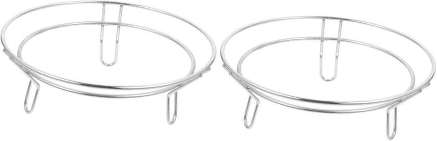RVS Stoommand Stoompan Accessoire Gezond Koken Hittebestendig Roestvrij Staal 25 cm Zilver