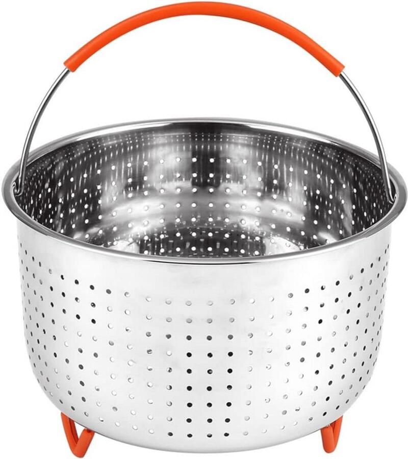 RVS Stoommandje met Antislip Siliconen Handvat voor 3L Pannen en Rijstkokers