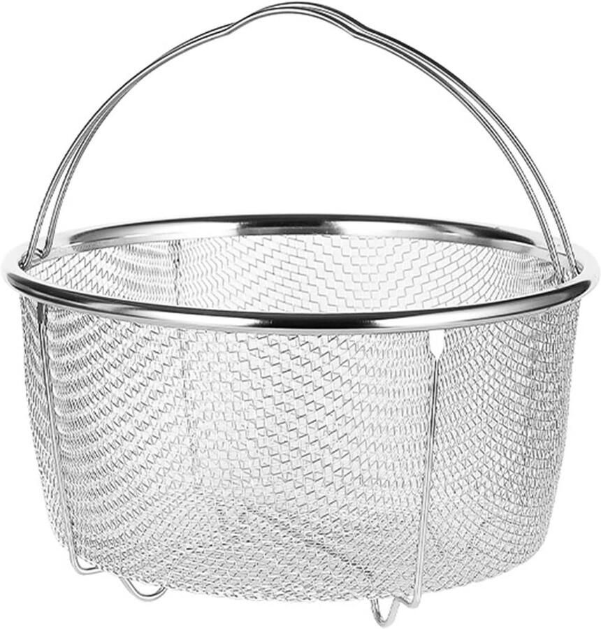 RVS Stoommandje voor Koken Stomen en Frituren 18 cm Mesh Zeef voor Drukkokers en Pannen