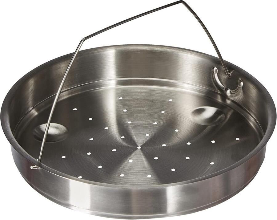 Stoom en drukfornuis Stoofpan Koken en stomen Roestvrij staal 22-24 cm Metaalkleur