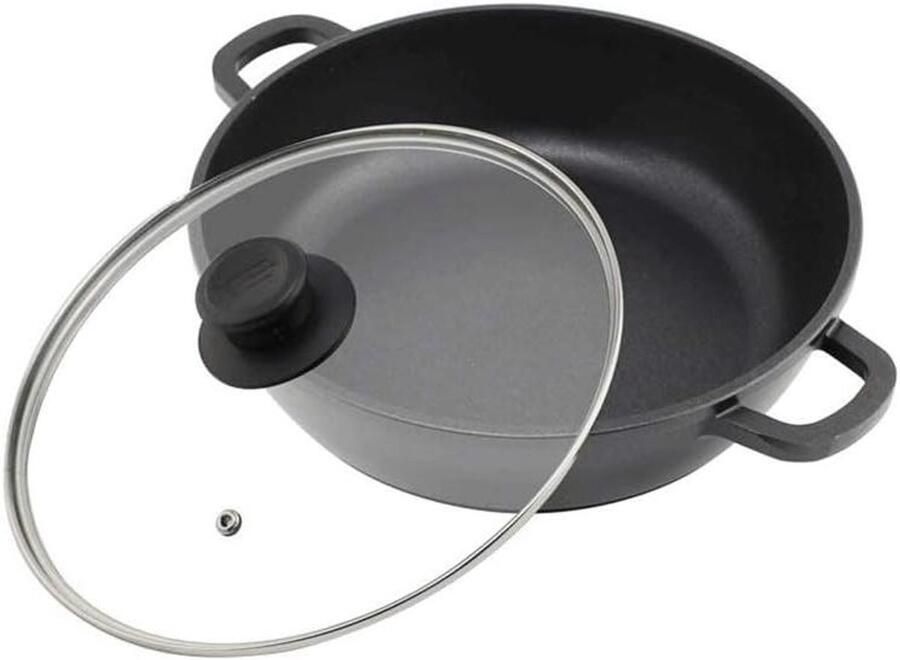 RVS Stoompan Soeppan Kookpan Universeel Koken Inductie Compatibel 28 cm Zilver