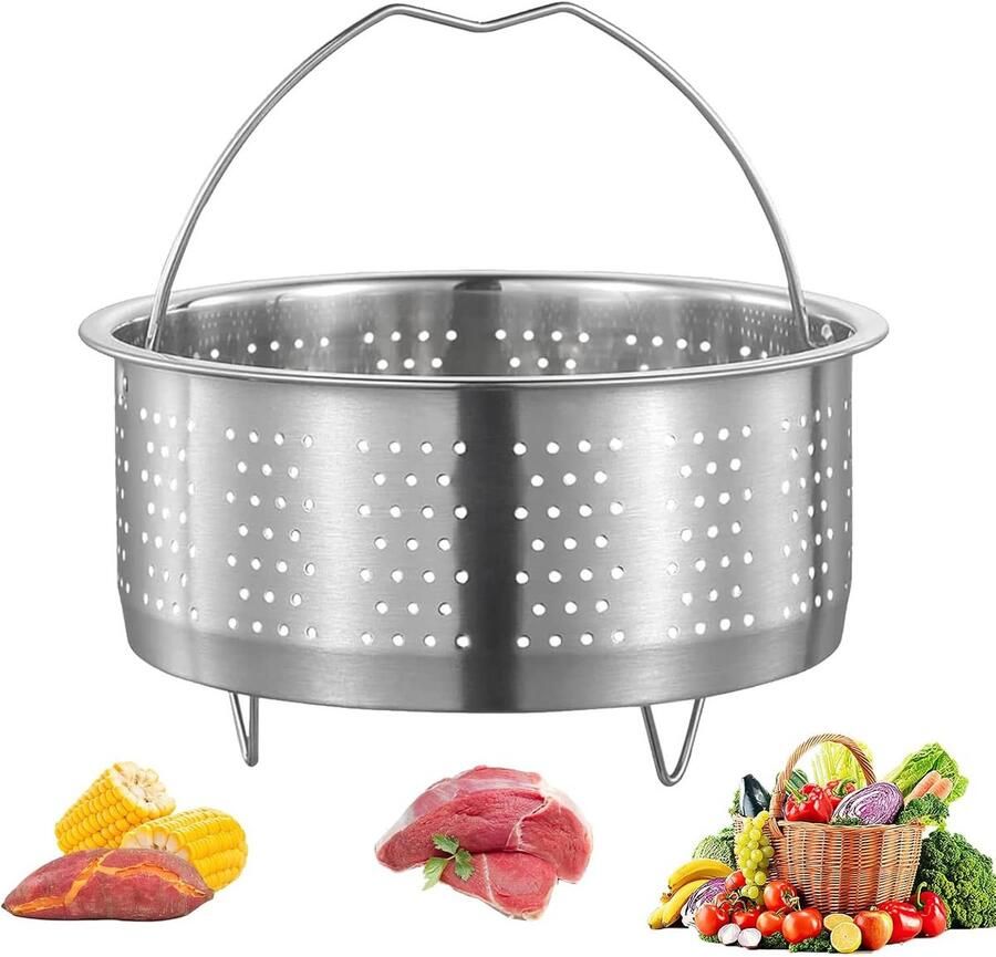 RVS Stoompot 18 cm Inclusief Stoominzet voor Pan