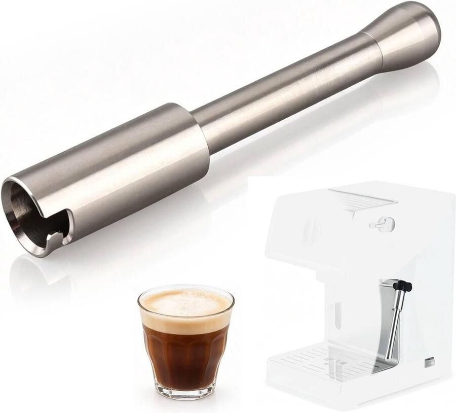 RVS Stoom Uitloop Nozzle voor Koffiezetapparaten Vervangende Tip voor Rijk Melkschuim en Perfecte Koffiecreaties