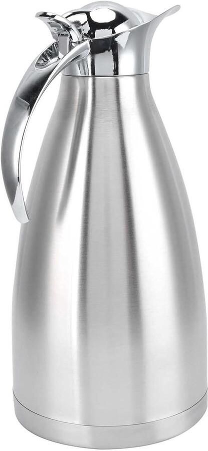 RVS Thermoskan Isolatiekan Waterkoker Warm Drank Bewaren Unieke Uitloop 1.5 Liter Zilver