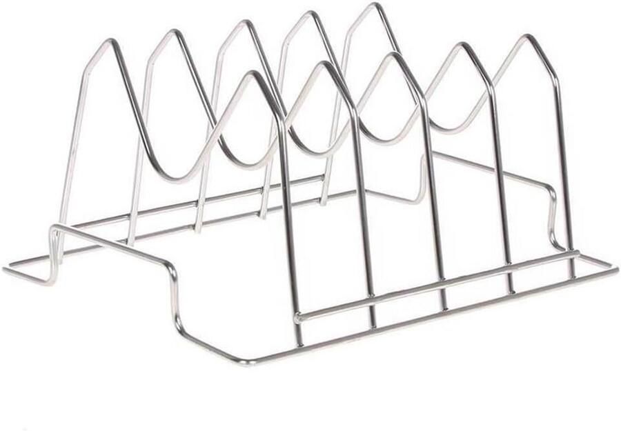 RVS Vlees- en Ribstandaard voor Grill en Oven Gelijkmatig Garen