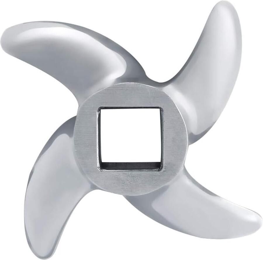 Rvs Vleesmolen Accessoires Gebogen Cross Mes Vleesmolen Blade Vervangende Accessoires Geschikt Voor Vele Soorten Vlees Slijpmachines(22#)