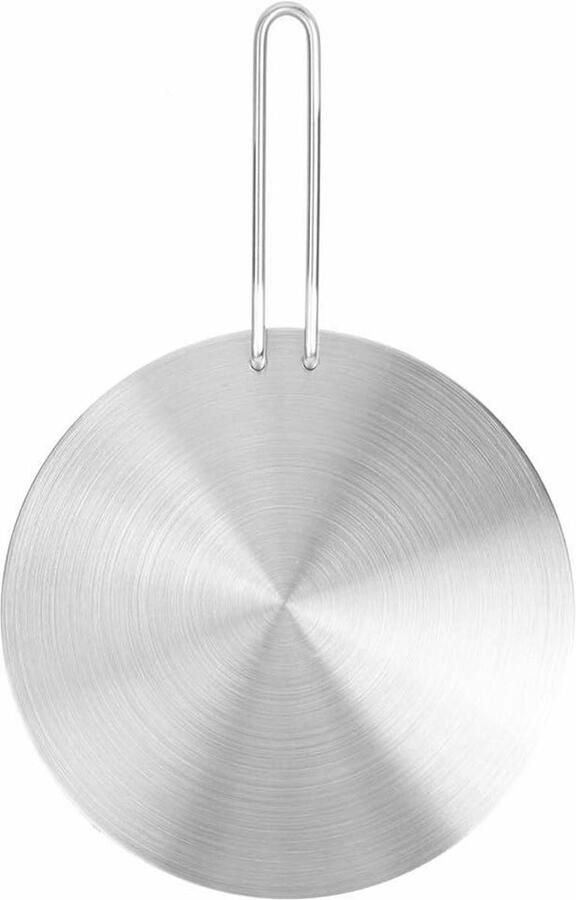 RVS Warmteverspreider voor Inductiekookplaat Kookdiffuser voor Gas en Elektrische Kooktoestellen 24 cm