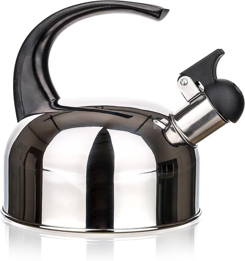 RVS Waterketel Theeketel Fornuis Water Koken Inductie Geschikt 13 liter Zilver