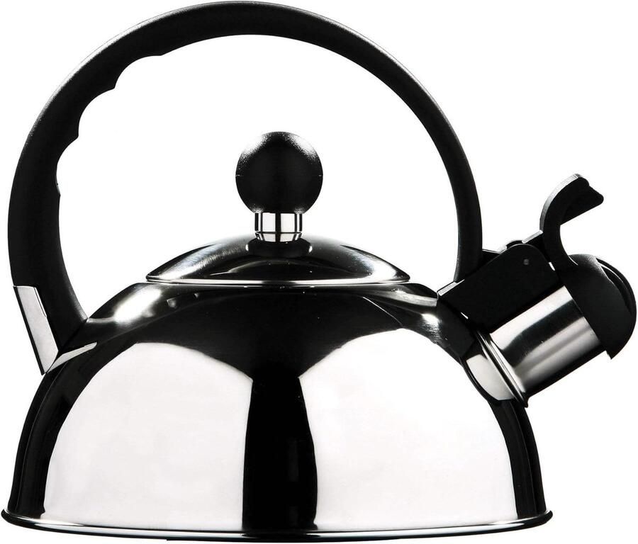 RVS Waterkoker 1.0 L Reiswaterkoker en Fluitkoker met Spiegelafwerking