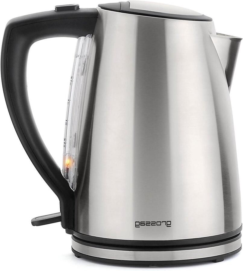 RVS Waterkoker Elektrische Ketel Snel Water Koken Eén Hand Deksel 12 Liter Zilver Zwart