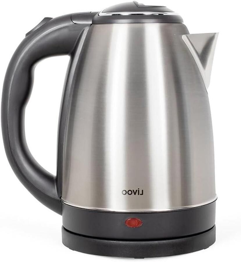 RVS Waterkoker Elektrische Ketel Snel Water Koken Oververhitting Bescherming 1.8 Liter Grijs