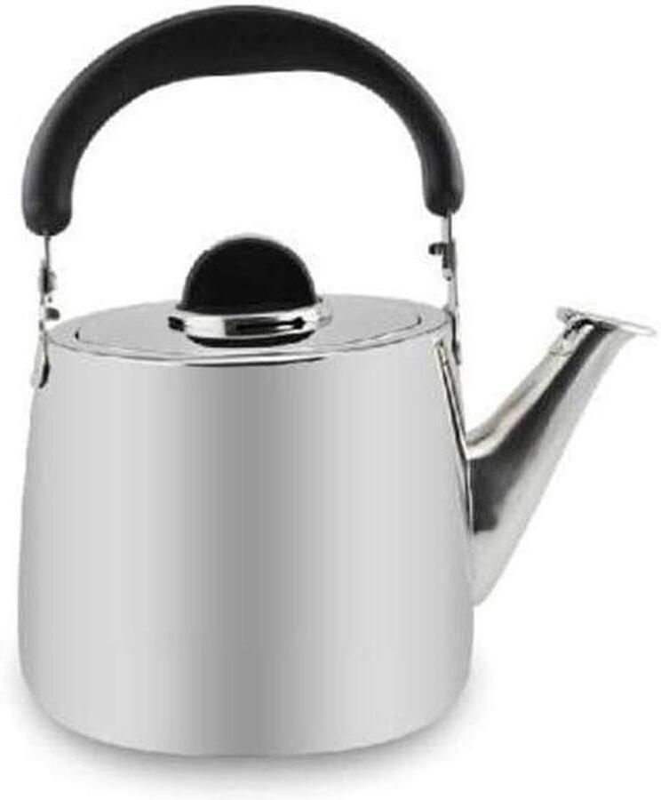 RVS Waterkoker Fluitketel Kookplaat Water Koken Verdikt RVS Materiaal 1.8L Zilver