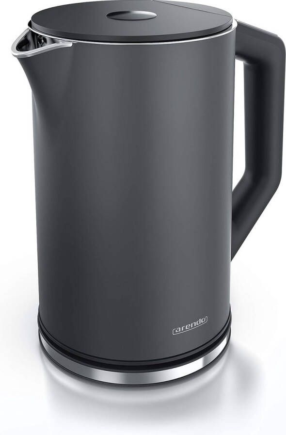 RVS waterkoker met temperatuurinstelling 40-100 graden in stappen van 5 dubbelwandig ontwerp