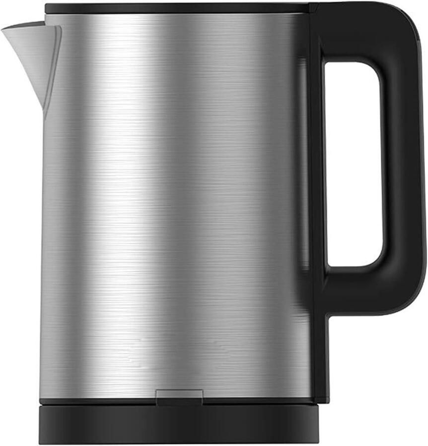 RVS Waterkoker Reis Waterkoker Snel Water Koken Automatische Uitschakeling 1.0L Zilverkleurig