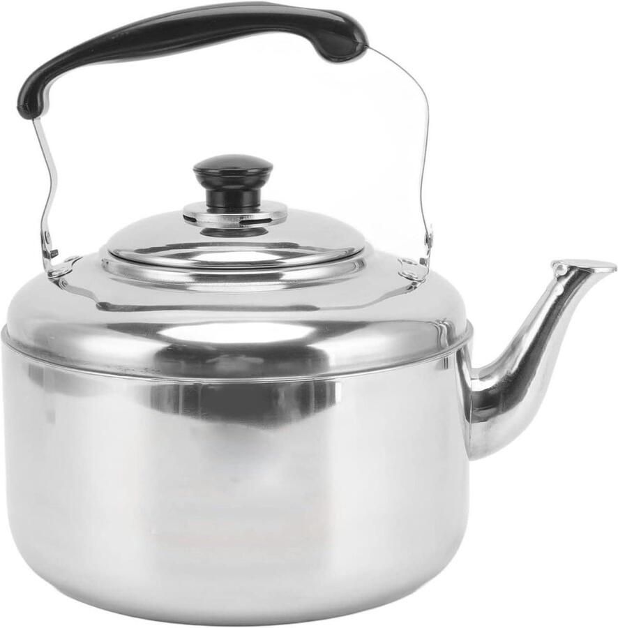 RVS Waterkoker Theeketel Grande Water Koken Snelle Verwarming 5.5 Liter Zilverkleurig