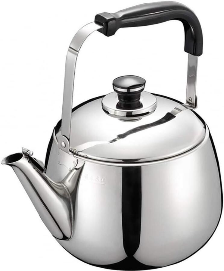 RVS Waterkoker Theepot Ketel Thuis Kantoor Buiten Universeel Geschikt 5 Liter Capaciteit Zilverkleurig