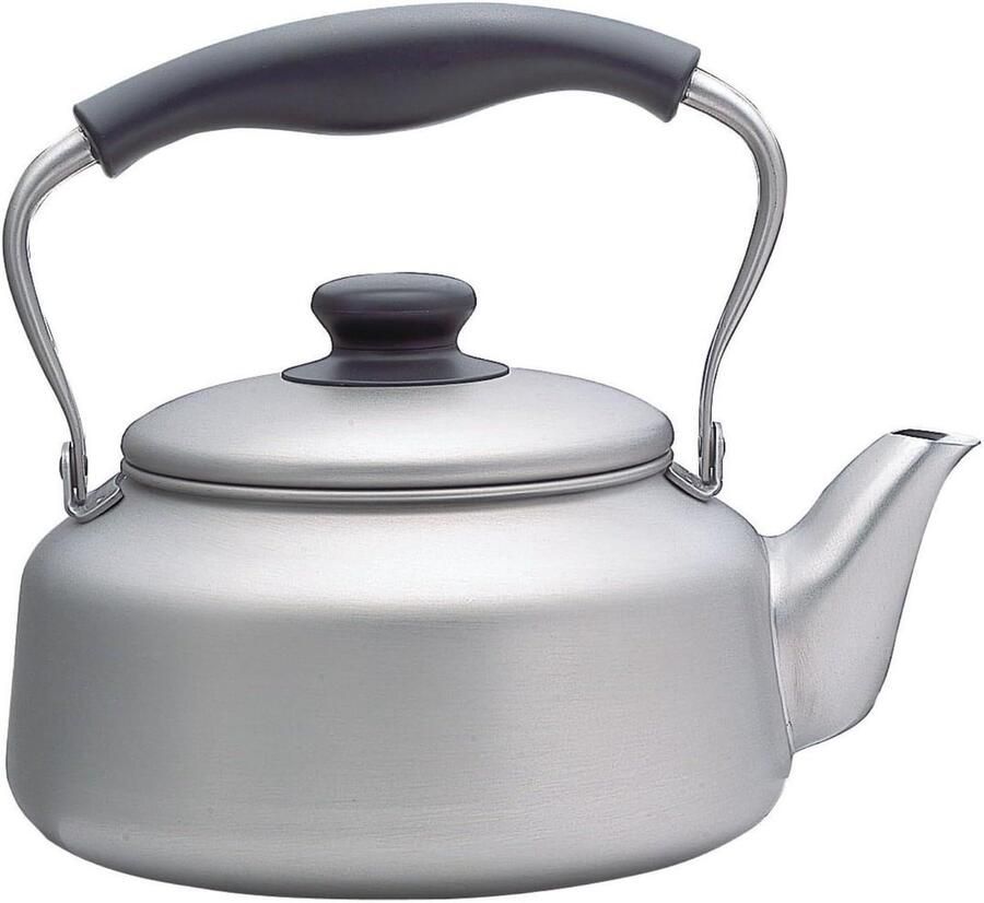 RVS Waterkoker Theepot Kookpan Water Koken Soepel Gieten 2.5 Liter Mat Zilver