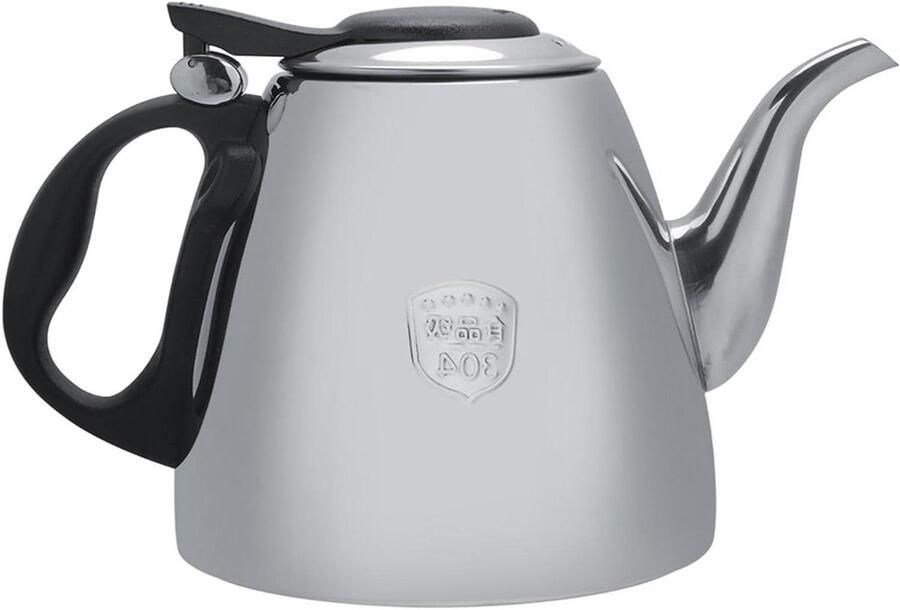 RVS Waterkoker Theepot Kookpot Koffie Thee Zetten Hittebestendig Handvat 1.5 Liter Zilver
