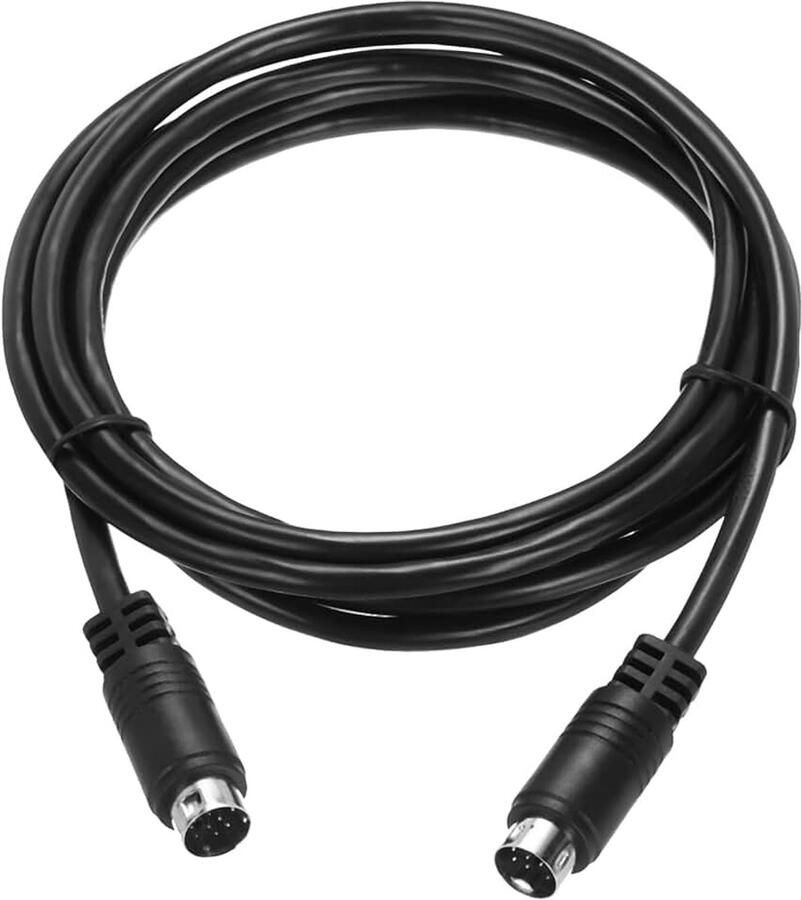 S-videokabel 2 m mini DIN 9-pins S-video-kabel mannelijk naar mannelijk vergulde stekker overdracht voor tv-ontvanger monitor S-VHS VCR DVD
