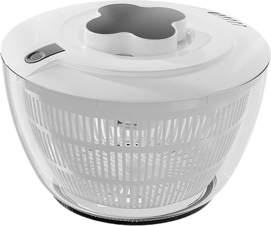 Salade Centrifuge Groente Droger Maaltijdvoorbereiding Efficiënte Droogwerking 5 Liter Wit