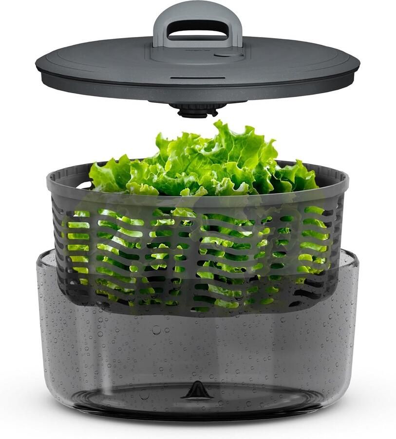Salade Droger Groente centrifuge Snelle saladebereiding AquaVent technologie Klein formaat Aqua