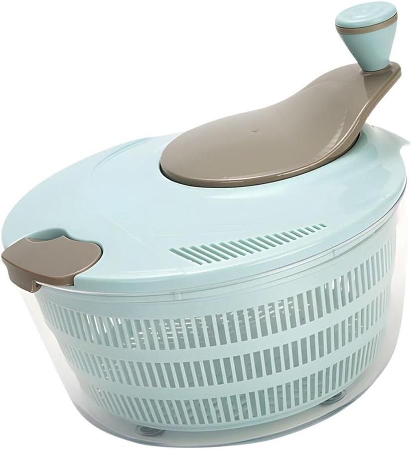 Salade Spinner Groente Droger Snel Groenten Wassen Grote Capaciteit 25cm Blauw