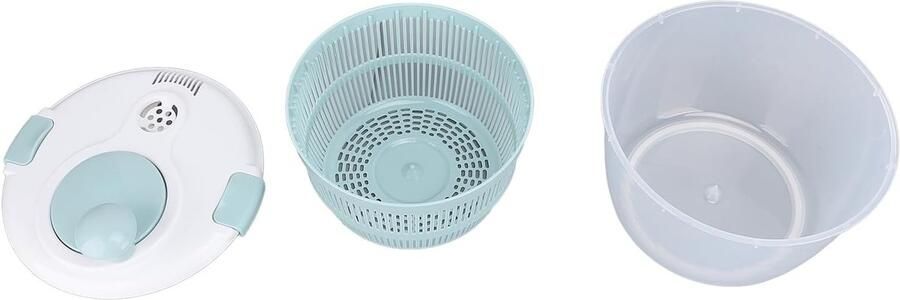 Salade Spinner Groente Droger Snel Salade Maken Multifunctioneel Vergiet 5 Liter Blauw