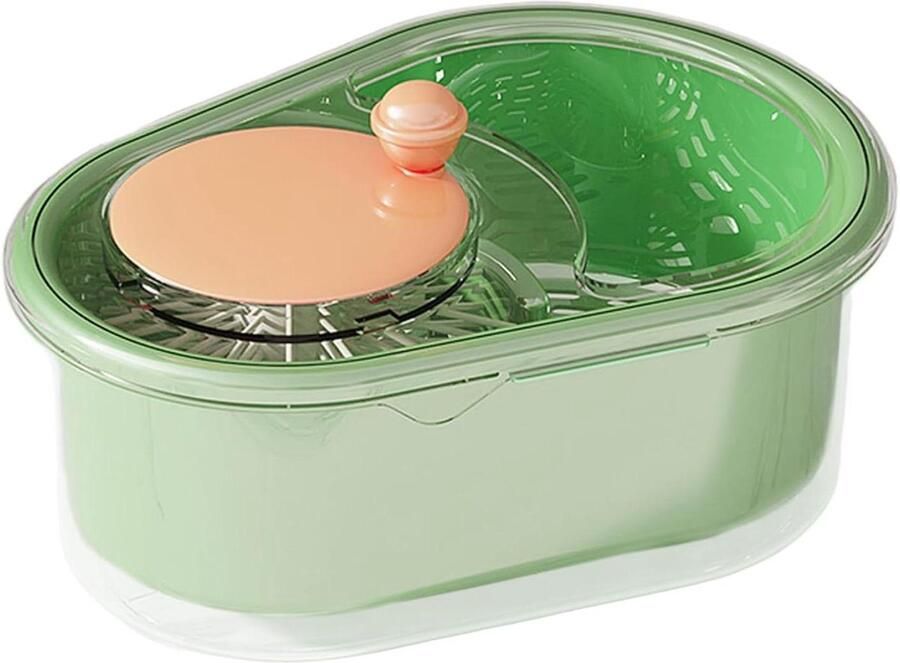 Salade Spinner Groente Wasbak Fruit En Groenten Wassen Hand Crank Bediening