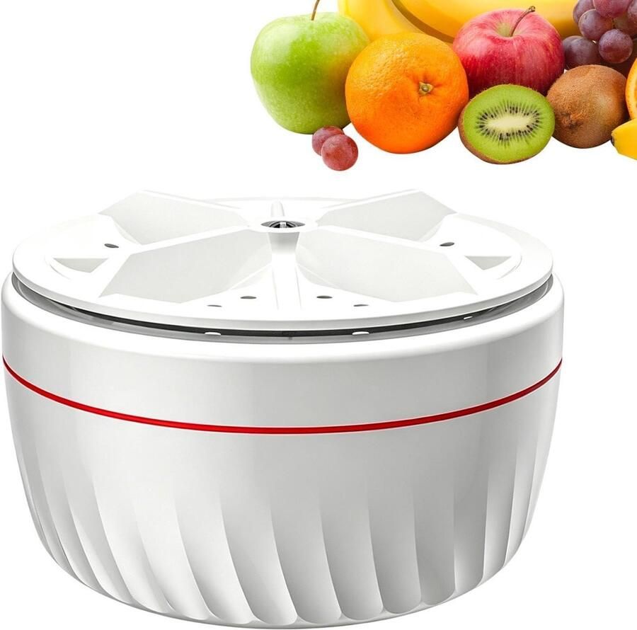 Salade Spinner Groente Wasmachine Groente Reinigen Efficiënte Restverwijdering 10.92 x 10.92 x 2.68 cm Meerkleurig