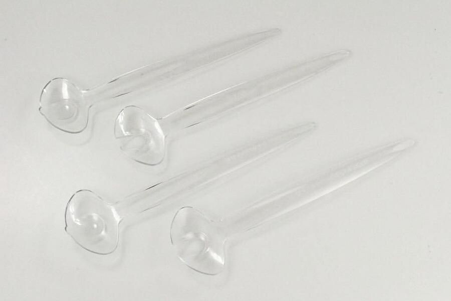 Saladebestek Set Grijper Bestek Salade Serveren Vaatwasmachinebestendig 28.8 cm Lengte Transparant Grijs