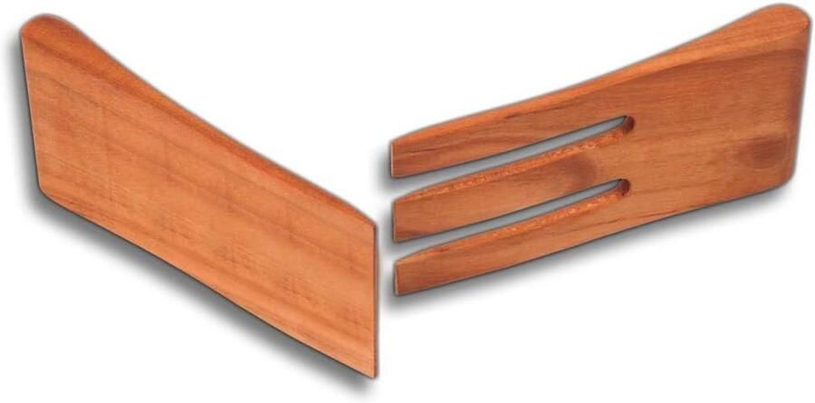 Saladebestek Set Houten Lepel Vork Salade Serveren Massief Kersenhout 15 cm Lengte Natuurlijk Hout