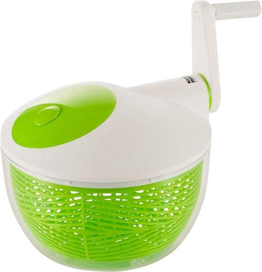 Saladecentrifuge 21 cm Keukenaccessoire om groenten en kruiden te drogen
