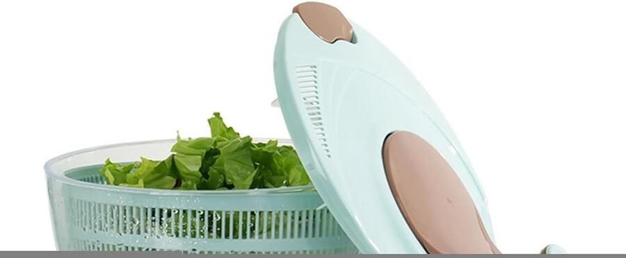 Saladecentrifuge Groente Droger Verse Salades Maken Modulair Ontwerp 27.5 cm Wit