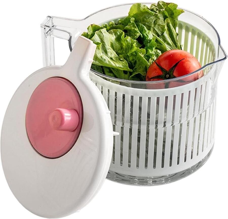 Saladecentrifuge Groente spinner Salade drogen Handmatige bediening 235x195 cm Wit