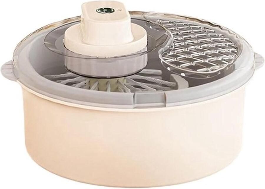 Saladespinner Fruitwasser Groentemand Droger Groenten Fruit Wassen Handmatig Elektrisch 23 x 33 x 23 cm Meerkleurig