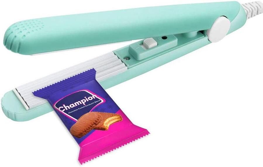 Sander Shop Mini thermische verzegeling voor levensmiddelenzakken draagbare mini-verzegelingsmachine voor tas Smart Control verwarmingsfolie voor het ophangen van levensmiddelen (groen)