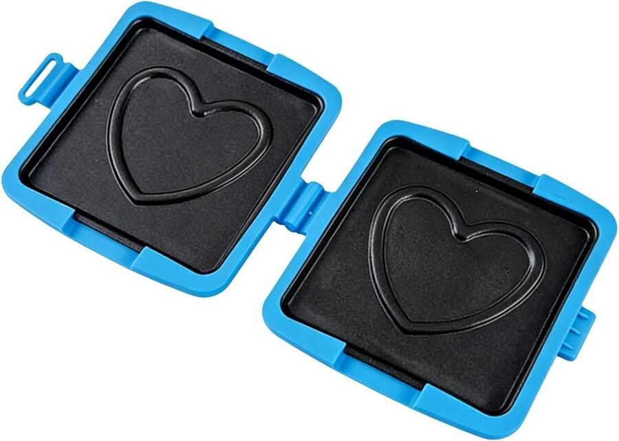 Sandwich Grill Snack Maker Snelle Snacks Maken Gelijkmatige Verwarming 16x14x3cm Blauw