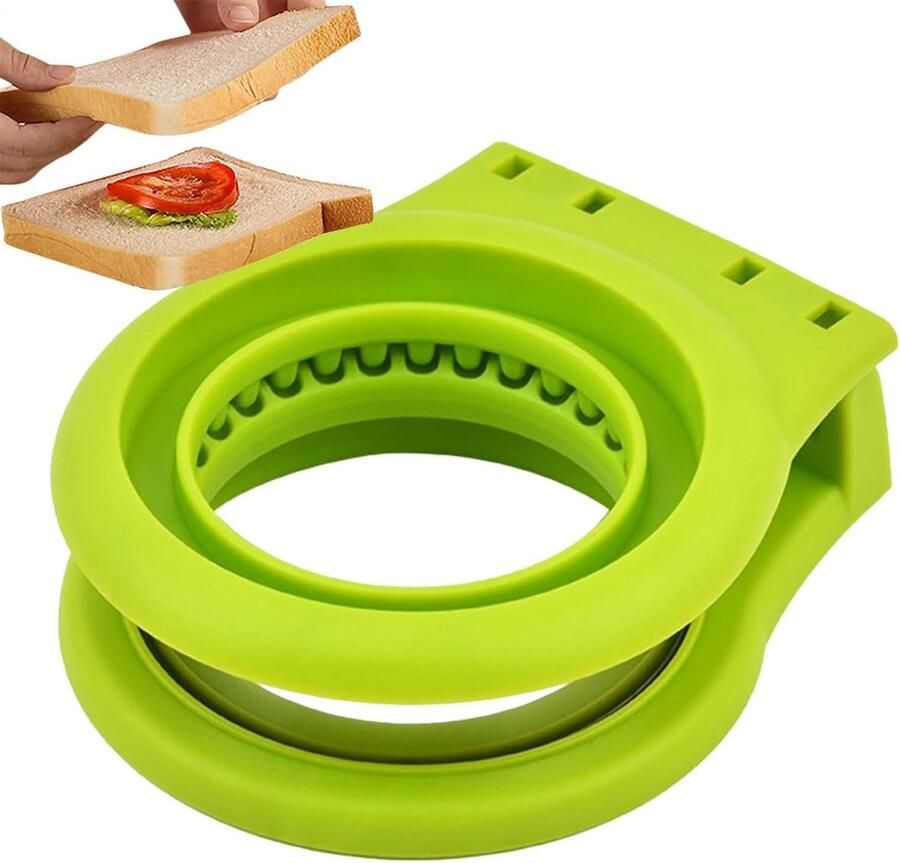 Sandwich Maker Broodvorm Lunch Maken Roestvrij Staal 12x14 cm Zilver